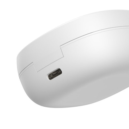Wireless headphones Baseus WM01 Plus, TWS, vacuum, BT5.0, 40/800 mAh, microphone, white-5