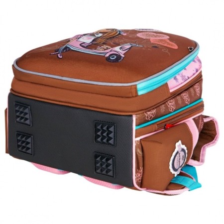 Frame backpack 35 x 28 x 13 cm, Across 193, filling: bag, brown ACR22-193-6-6