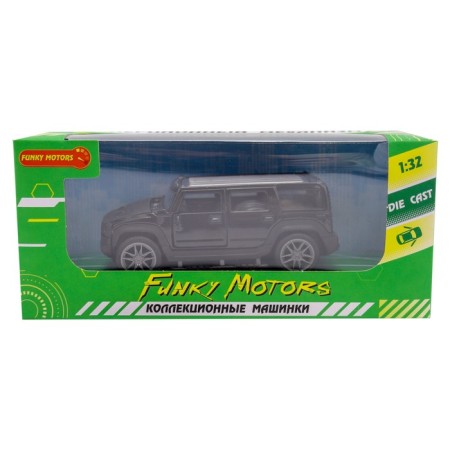 Inertial Funky Toys "Safari", Die-Cast, 1:32, opening doors, black color Black-1