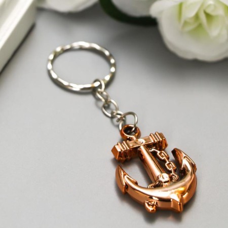 Trick plastic for metal "Anchor" gold 2.2x3.3 cm-1