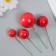 Decor for creativity "Red Balls" d = 2; 3; 3.5 and 4 cm set 20 pcs