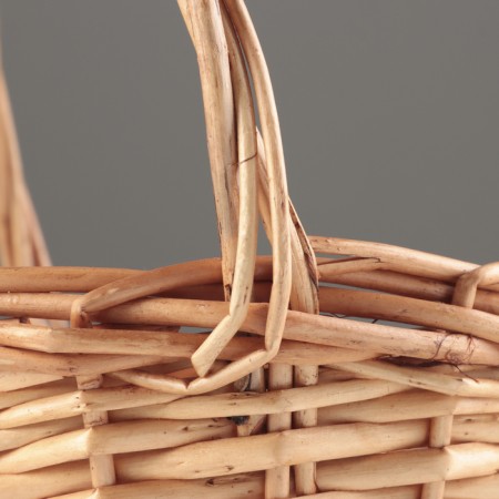 Wicker basket, d22xh10xh25, honey, willow-3
