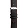 Watch strap, male, 20 mm, harness 75 mm, larynx 115 mm, genuine leather, black
