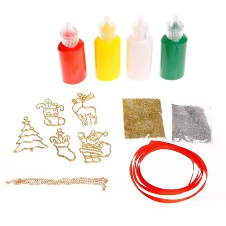 Set for creativity “Color stained -glass windows. New Year's jewelry for the Christmas tree "-2