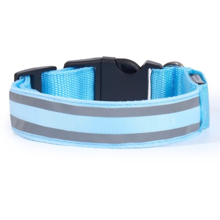 Collar with backlight double strip size S, Osh 35-43 x 2.5 cm, 3 glow lumines-1