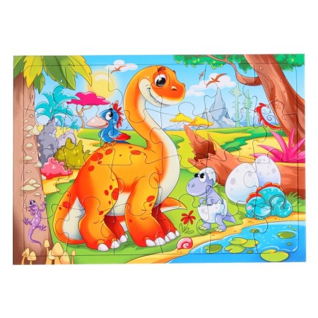 Puzzle-frame "Dinosaurs No. 7", 24 elements-2