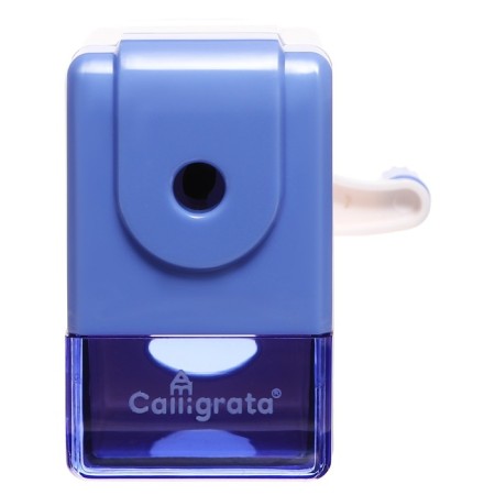 Mechanical sharpener with container "Classic", blue
