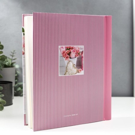Photo album magnetic 30 sheets "Pink roses"-1