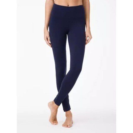 Female legins, size 44, height 164 cm, color Navy