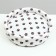 Lowcost Lyncost Round, Poplin, 40 x 40 x 12 cm, white with paws