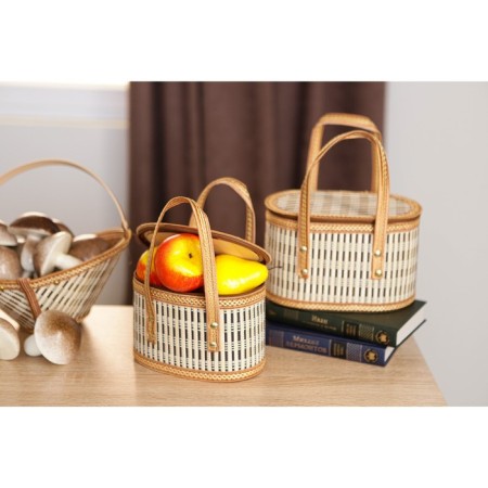 Basket for storage of the shares Nature, 20 × 13 × 13, bamboo-8