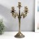 Summary Metal for 5 candles "Royal" Golden Patina 43x29x29 cm