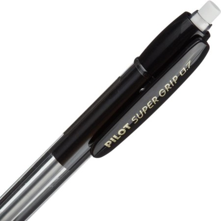 Mechanical pencil Pilot 0.7 mm Super grip rubber emphasis, black-5
