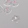 Decor for creativity metal, rhinestones "Horse with a pillow" silver, pink 1.7x1.8x0.3 cm