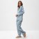 Female pajamas (shirt and trousers) KAFTAN "peas" Blue color, size 52-54