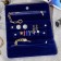 Organizer for storing jewelry twisting "clutch" 22 × 28 cm, blue color