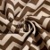 Baby Dolyana 145x145cm, zigzag ts. Brown, 100%PE, matting 200 g/m