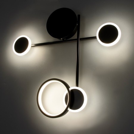 Bra "Krampl" LED 24W 3000K Black 47x47x6.5cm-3