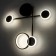 Bra "Krampl" LED 24W 3000K Black 47x47x6.5cm