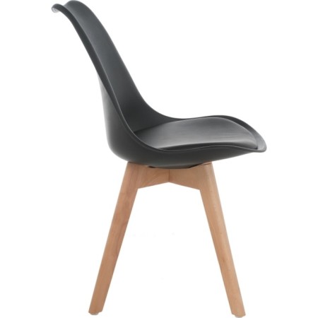 Plastic stool Bonuss array/plastic/coconut, natural/black 49x57x82 cm-2