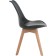 Plastic stool Bonuss array/plastic/coconut, natural/black 49x57x82 cm