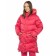 Coat for girls, height 122 cm, raspberry color