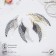 Hanging earrings "Angel's Wings", color mix, 9 cm