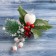 Decor "Winter Miracle" berries and needles 21 cm