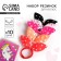 Hair elastic bands, “ears” set, unicorn, 10 pcs.