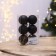 New Year's Christmas Balls “with NG, Kruch”, for the New Year, plastic, d = 6, 6 pcs., Black color