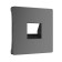Layer for telephone outlet RJ11 (graphite corrugated) WL04-RJ-11-CP