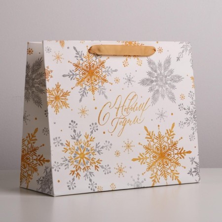 Laminated horizontal “Magic snowflakes”, ML 27 x 23 x 11.5 cm, New Year-1