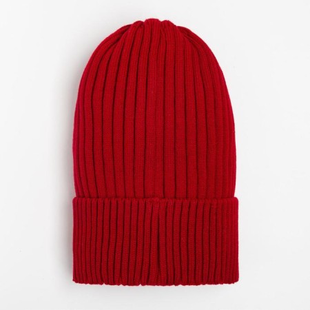 Hat for a boy, red color, size 52-56-3
