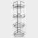 Corner regiment for the bathroom 4-tier economy, 219 × 219 × 836 mm, color copper spark