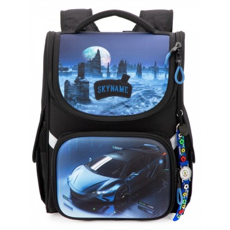 SUPPOSENT 34 x 26 x 14 cm, + watch, Skyname 2000 "Call", Black/Blue 2092-1