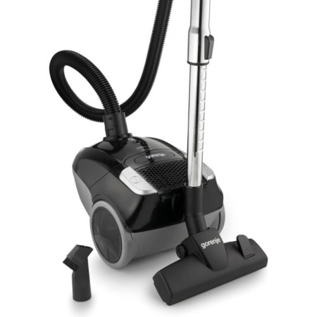 Vacuum cleaner Gorenje VC1611CMBK, 1600 watts, 2 l, 2 nozzles, cord 5 m, black-1
