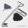 Raccoon winding set, foaming, two microfiber nozzles with a holder