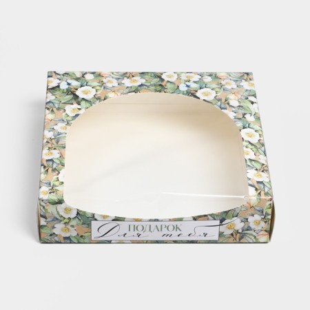 Confectionery packaging, box with PVC window, “Gift”, 20 x 20 x 5 cm-1