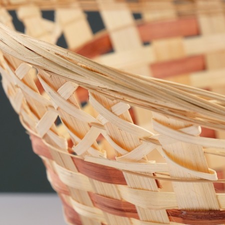 Basket "Rook", bottom 27 × 20, top 41 × 28, height 15 cm, bamboo-2
