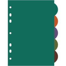 The divider of the A4 sheets (300 x 225 mm) color, 5 sheets, 