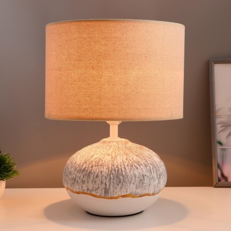 Camelia table lamp E27 40W white-gray 27.5x27.5x39.5 cm Risalux-1