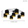 STAITI 7X40W CREATION E27 Black