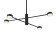Freya FR5363CL-04B TACTIC, 845x845x775 mm ceiling lamp, GX53, 4x32W, black color