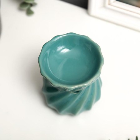 Aroma lamp ceramics "Emerald" mix 7.8x7x7 cm-2