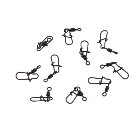 Twal with a fastener Namazu Pro Rolling Ribbed Swivel, Carbon, R.12, Test-8 kg-2