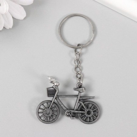 Metal key "bicycle" steering wheel spin 3.3x4.7 cm