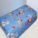 The bedspread is twilled bilateral, size 160x200 cm, blue color