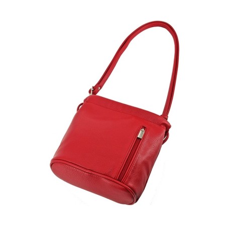 Women's bag (B2802-77140) Artificial leather + suede, red, 1x210x19 cm-1