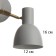 Bra "Vitaly" 2he27 40W gray 18x12x38cm