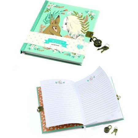 Notebook Djeco "Lucille", with a lock, 92 sheets-1